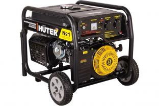 Фото Электрогенератор Huter DY6500LX с колёсами и аккумулятором